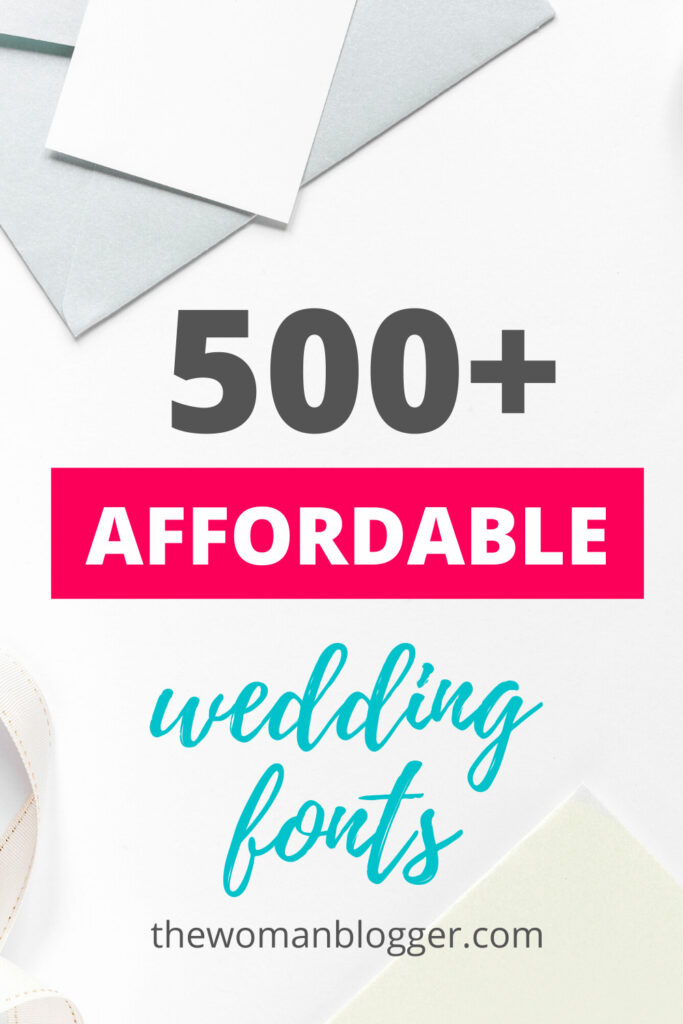 wedding fonts